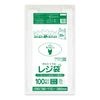 レジ袋 長舌片タイプ 西日本30号  ブロック無 乳白 0.011mm厚（100枚×80冊）|薄手タイプ　乳白　ブロック無|レジ袋
