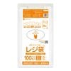 レジ袋 長舌片タイプ 西日本35号  ブロック無 乳白 0.011mm厚（100枚×60冊）|薄手タイプ　乳白　ブロック無|レジ袋