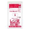 レジ袋 長舌片タイプ 西日本45号  ブロック無 乳白 0.016mm厚（100枚×30冊）|薄手タイプ　乳白　ブロック無|レジ袋
