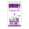 レジ袋 長舌片タイプ 西日本50号  ブロック無 乳白 0.018mm厚（100枚×20冊）|薄手タイプ　乳白　ブロック無|レジ袋