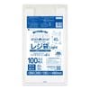 バイオマスプラスチック25％配合 レジ袋 薄手タイプ 西日本40号  ブロック有 乳白 0.013mm厚（100枚×40冊）|バイオプラ25%配合　薄手タイプ　乳白　ブロック有|レジ袋