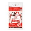 ごみ袋 45リットル 乳白半透明  0.015mm厚（10枚×100冊）|ごみ袋（ポリ袋）|ポリ袋