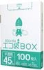 ごみ袋 箱タイプ 45リットル 半透明  0.030mm厚（100枚×6箱）|ごみ袋BOX（ポリ袋箱タイプ）|ポリ袋