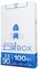ごみ袋 箱タイプ 90リットル 透明  0.040mm厚（100枚×3箱）|ごみ袋BOX（ポリ袋箱タイプ）|ポリ袋