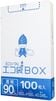 ごみ袋 箱タイプ 90リットル 透明  0.045mm厚（100枚×3箱）|ごみ袋BOX（ポリ袋箱タイプ）|ポリ袋