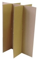 一升瓶6本用ダンボール〈仕切り＋底パット付き〉 （1セット30枚）|ワインボトル・一升瓶用ダンボール|一升瓶用ダンボール