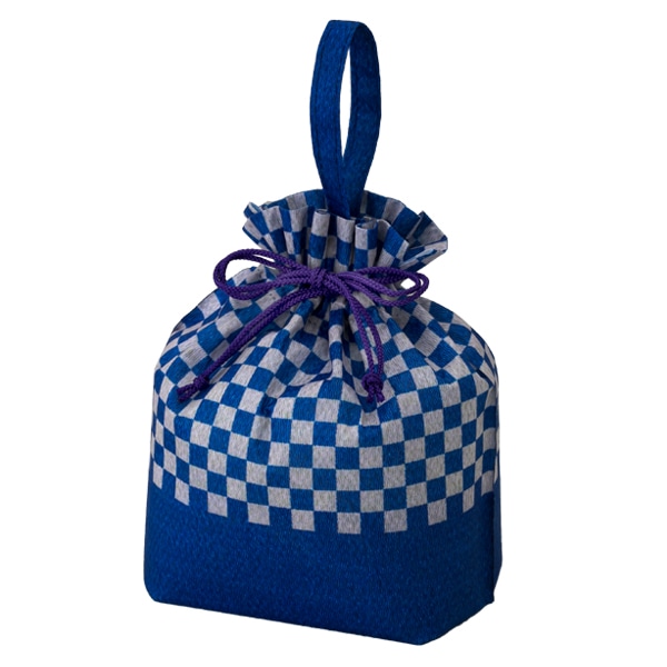 和柄手提げ巾着 市松FP（1セット50枚入～） | 和風ラッピング特集