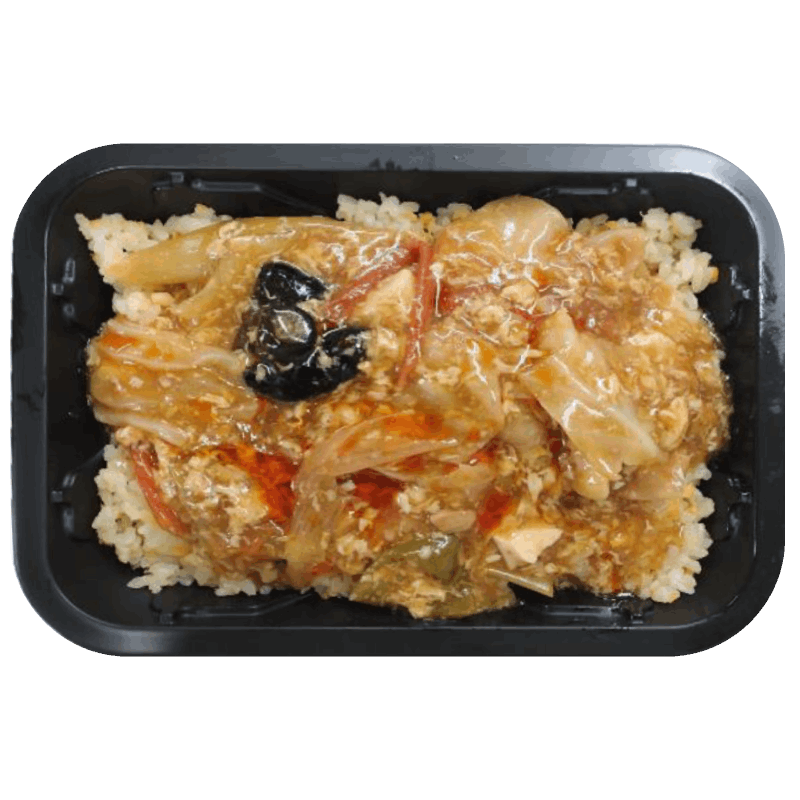 サウナ飯　トマトサンラー丼【湯乃泉】１人前435g