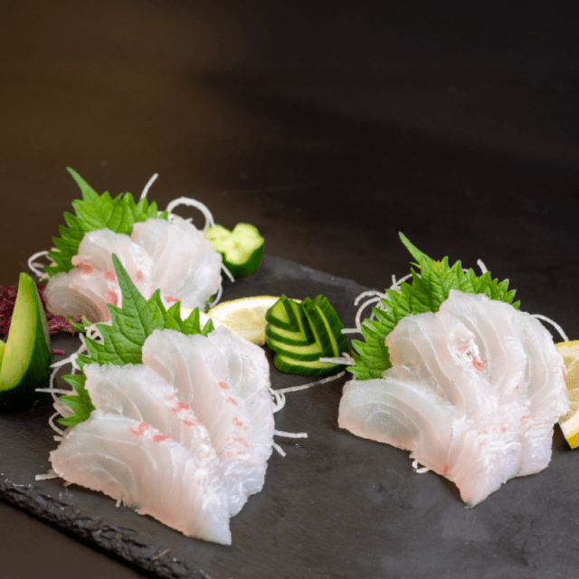 【龍馬の海鮮隊】〈野島水産〉タイ刺身（スライス80ｇ）