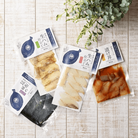 【伸東養魚有限会社】選べるヒラメの生ハム各種