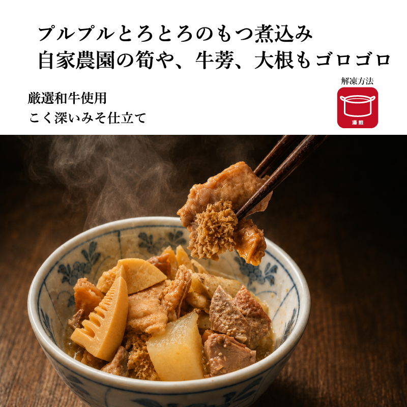 【TOMIN KITCHEN】厳選和牛煮込みシリーズ（もつ煮・すじ煮）