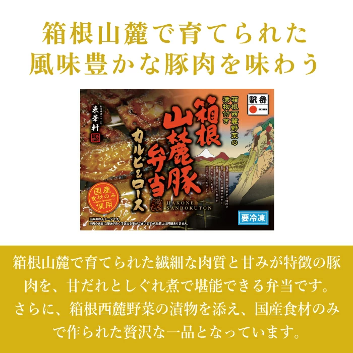 【東華軒】箱根山麓豚弁当　カルビ＆ロース