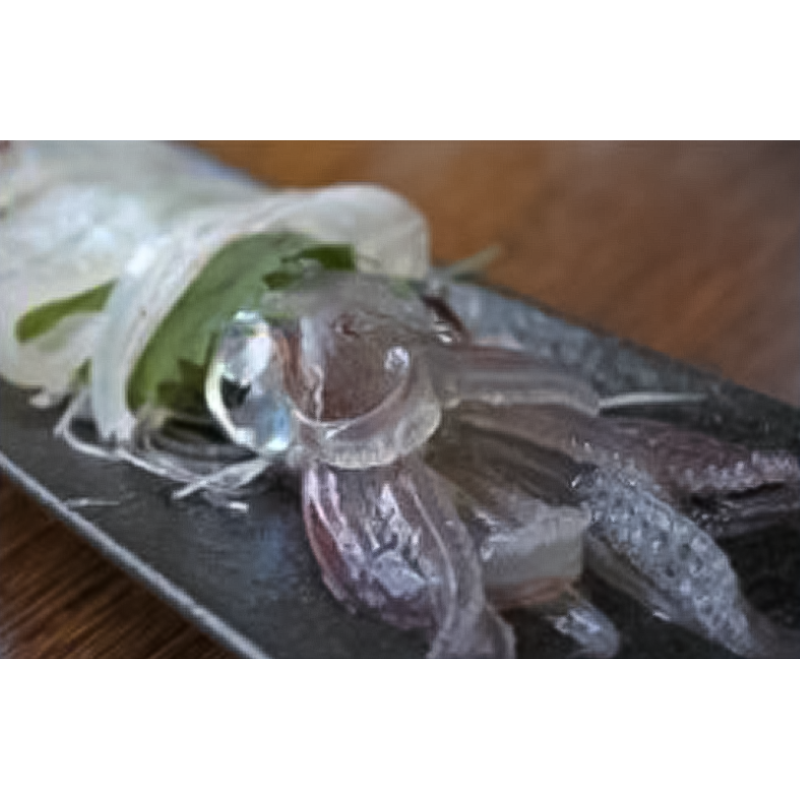 【メーカー・産地直送】超・瞬間冷凍　活きイカ姿つくり　150ｇ