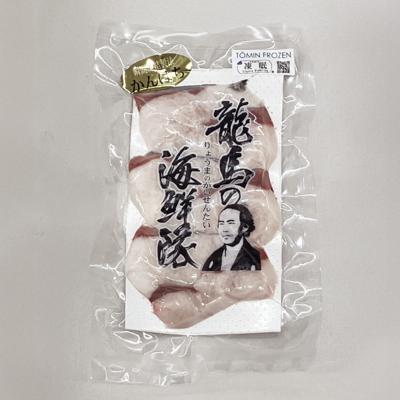 【龍馬の海鮮隊】〈野島水産〉かんぱち刺身（スライス80ｇ）