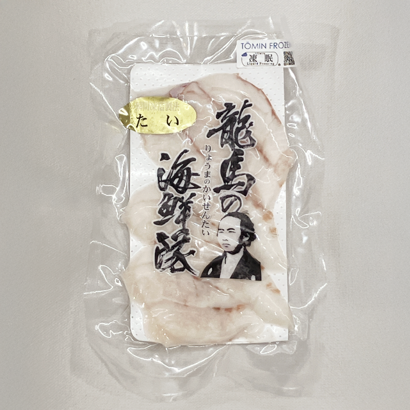 【龍馬の海鮮隊】〈野島水産〉タイ刺身（スライス80ｇ）