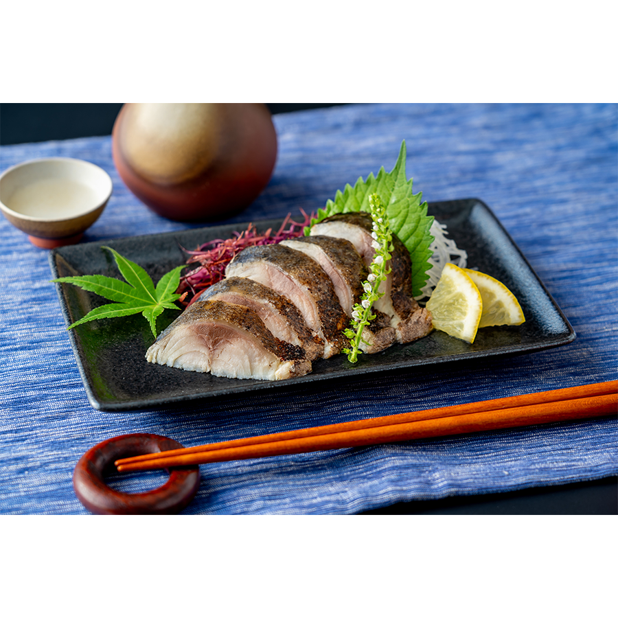 炙りしめさばお造り用80g(真サバ)【三陸/寒さば】