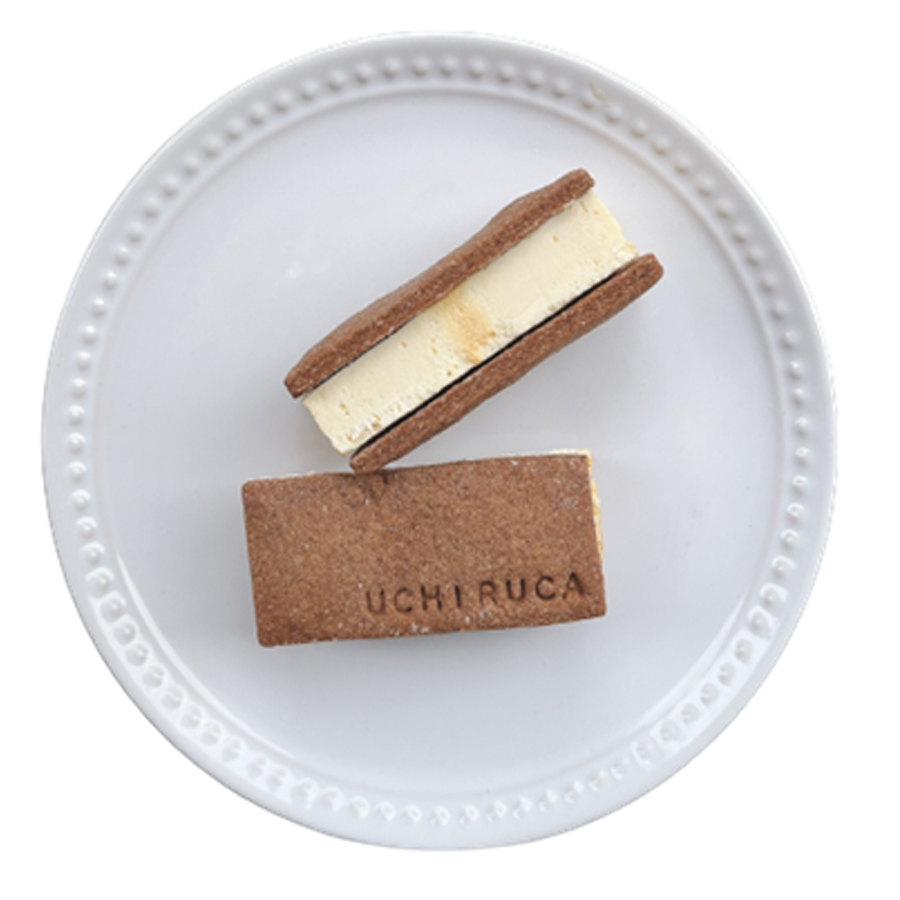 【ウチルカ】アイスチーズケーキサンド（ショコラ）