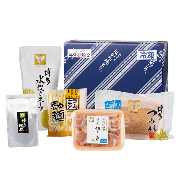 【メーカー・産地直送】はかた地どり　コラーゲン水炊きセット 1,130g（2～3人分）