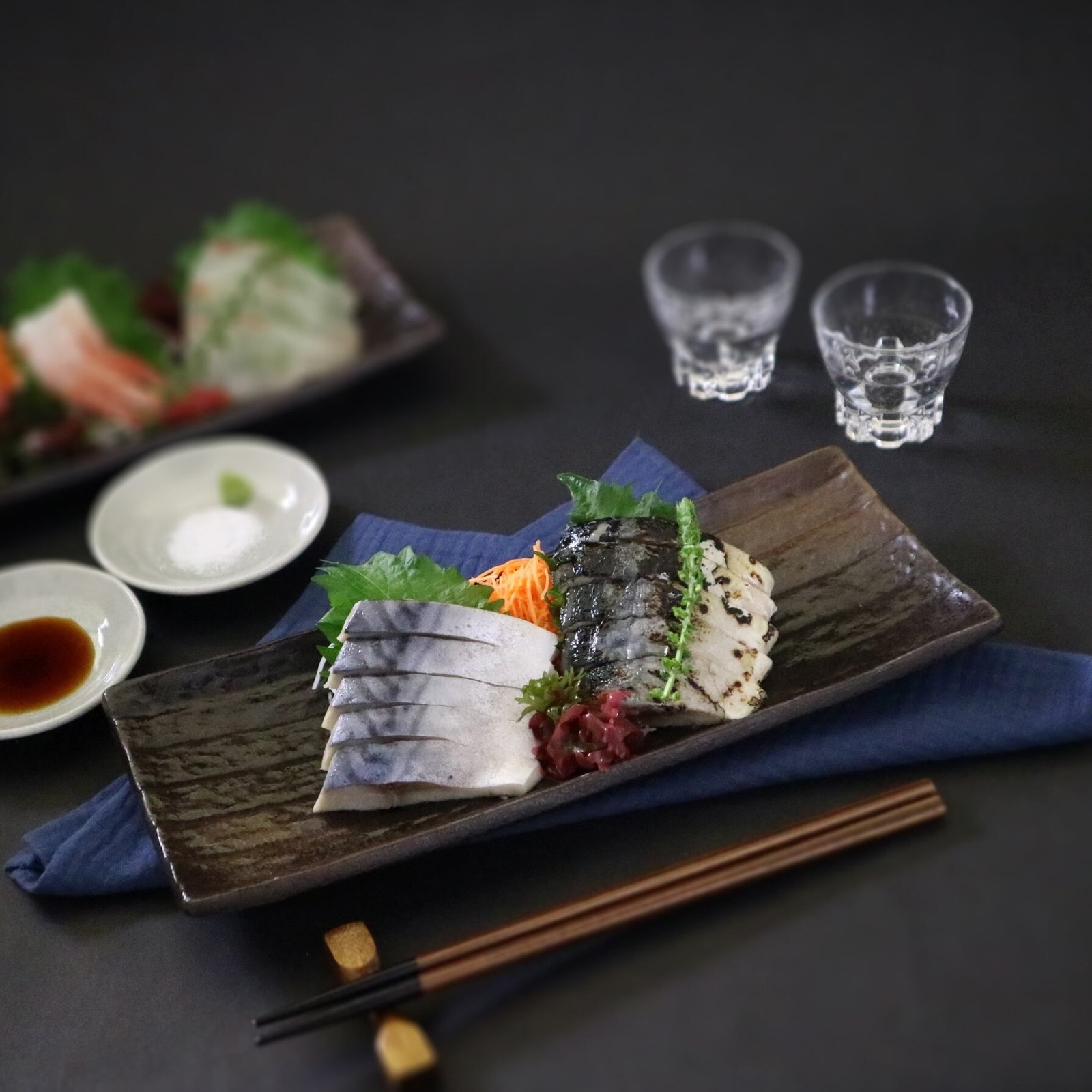 【東信水産】しめさば食べ比べセット(しめさば、炙りしめさば)