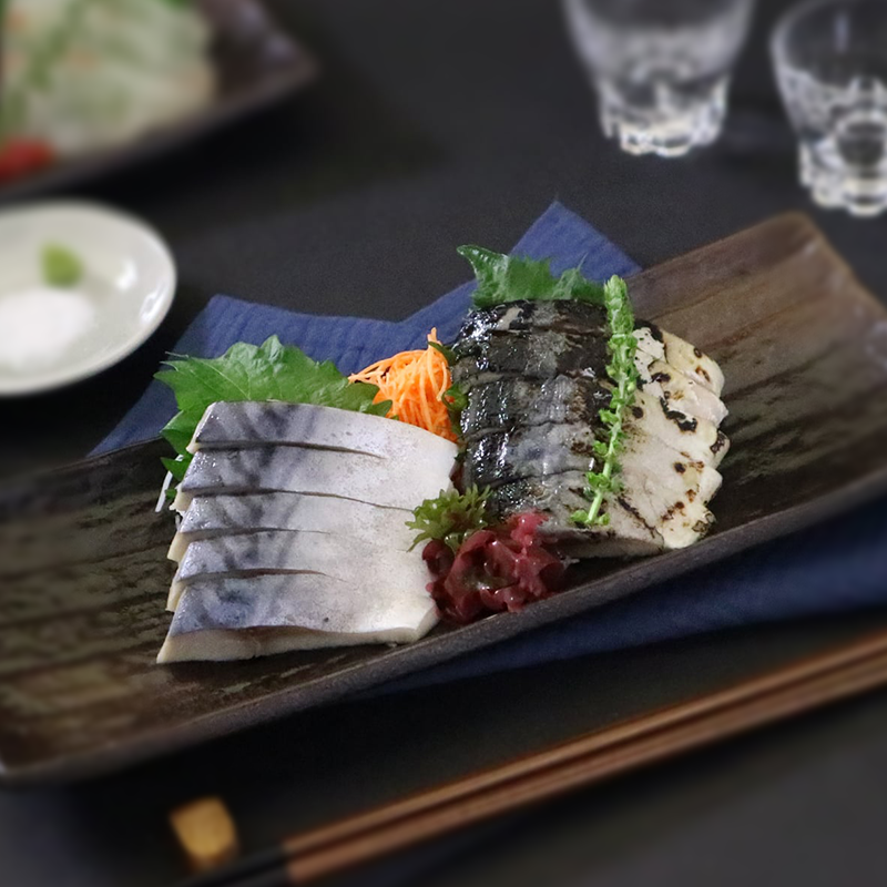 【東信水産】しめさば食べ比べセット(しめさば、炙りしめさば)