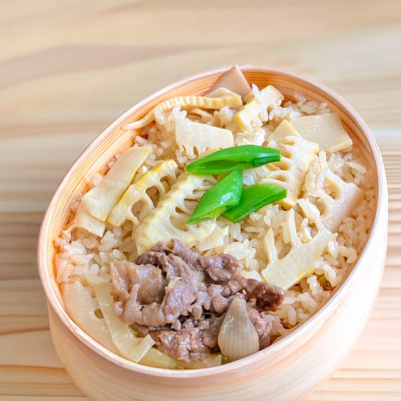 【TOMIN KITCHEN】自家農園で採れた筍ごはん弁当 230g