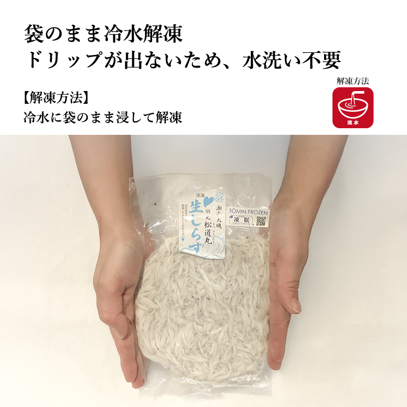 【採れたて急速冷凍】凍眠生シラス(生食用)100g