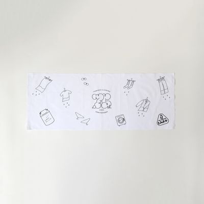 とみおかクリーニングの75th記念てぬぐい