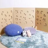 punnyほいく　パーテーション【柄あり】Lサイズ 3枚セット