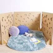 punnyほいく　パーテーション【柄あり】XLサイズ 3枚セット