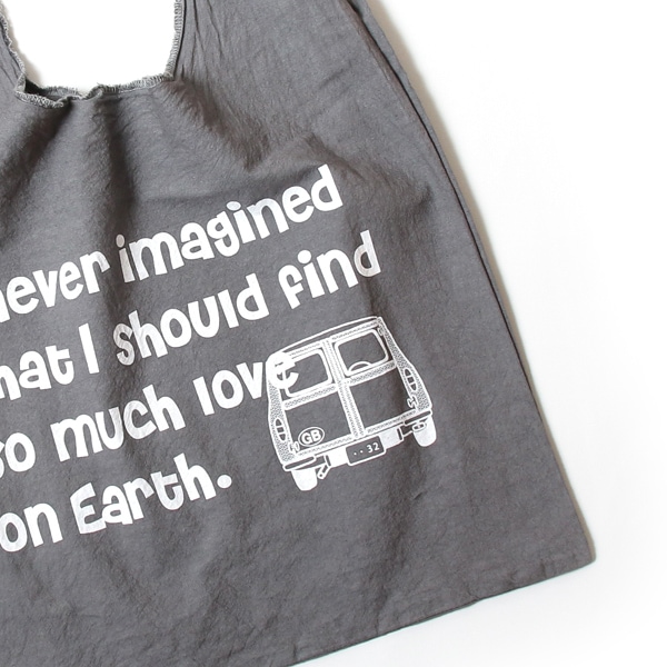 エコバッグ(折りたたみ)-おしゃれで人気の手染めエコバッグ「Vicky & Mini Estate BAG」(Tweed Grey)