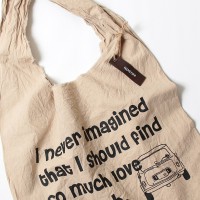 エコバッグ(折りたたみ)-おしゃれで人気の手染めエコバッグ「Vicky & Mini BAG」(Coffee)