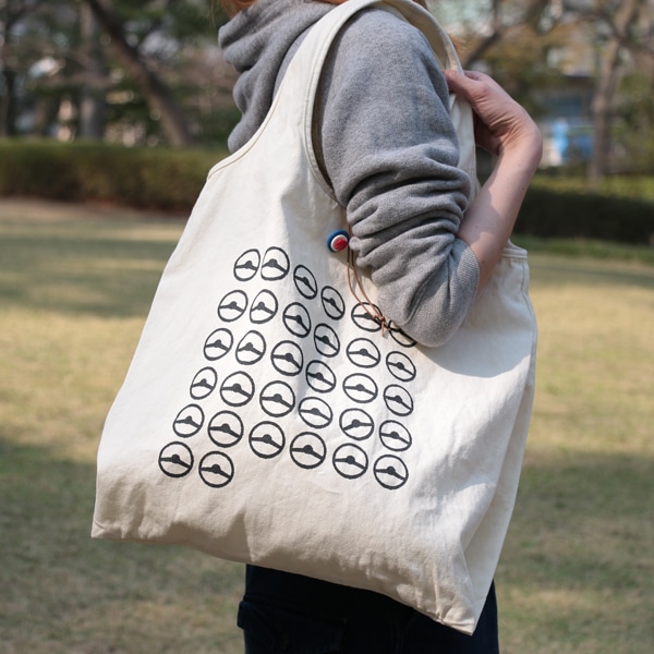 クラシックミニ 手染め トートバッグ「32ステアリングバッグ」(ナチュラル)