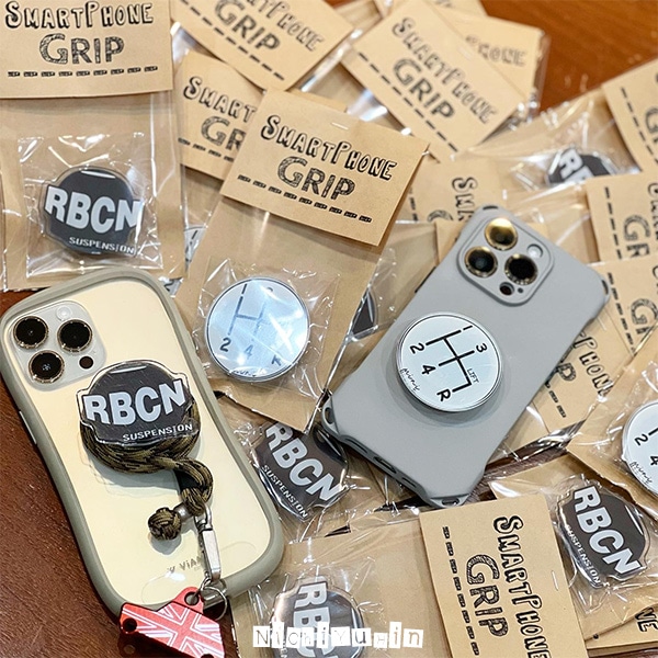 クラシックミニ乗りのスマホグリップホルダー「シフト・ラバコン」