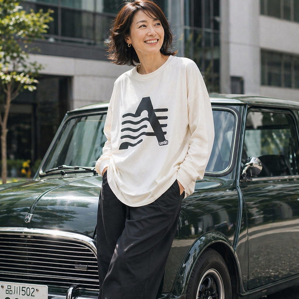 AUSTIN ビッグシルエット長袖Tシャツ