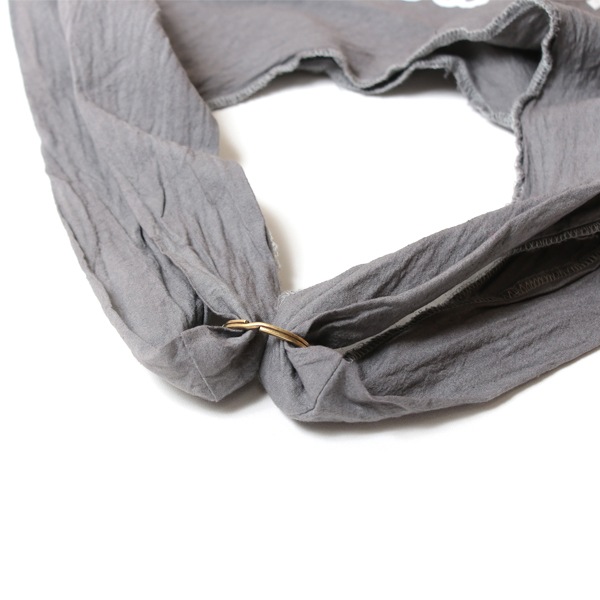 エコバッグ(折りたたみ)-おしゃれで人気の手染めエコバッグ「Vicky & Mini BAG」(Tweed Grey)