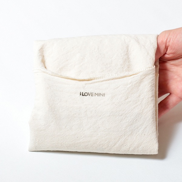 エコバッグ(折りたたみ)-おしゃれで人気の手染めエコバッグ「Vicky & Mini Estate BAG」(Old English White)