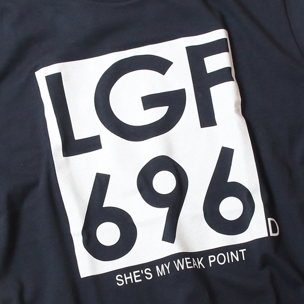 ジョンレノン ミニクーパー ナンバー オーガニックコットン「John's MINI Tシャツ」(ネイビー/ホワイト)