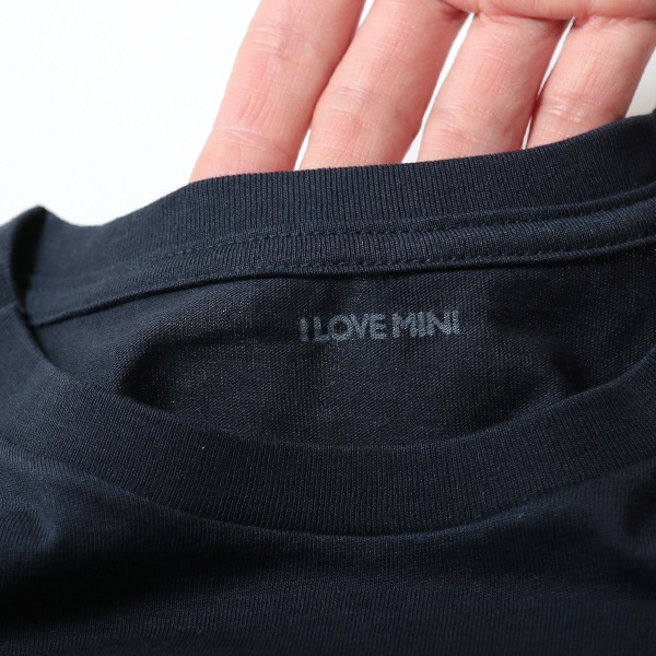 ジョンレノン ミニクーパー ナンバー オーガニックコットン「John's MINI Tシャツ」(ネイビー/ホワイト)