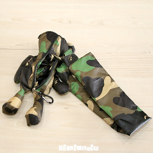 エコバッグ（折りたたみ）-クラシックミニの相棒に「クマのPaul 折りたたみエコバッグ」