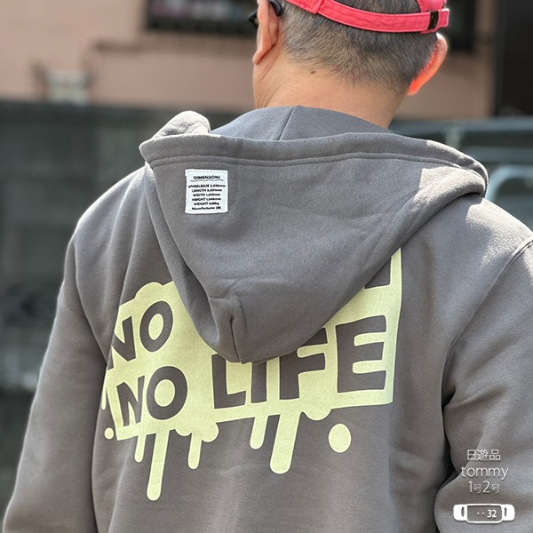 クラシックミニ乗りのためのパーカー「NO MINI NO LIFE ジップアップ