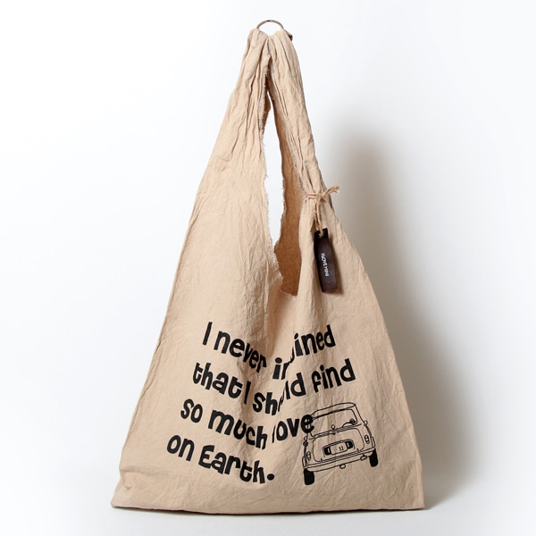 エコバッグ(折りたたみ)-おしゃれで人気の手染めエコバッグ「Vicky & Mini BAG」(Coffee)