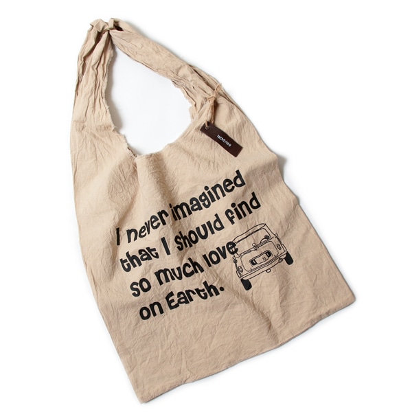 エコバッグ(折りたたみ)-おしゃれで人気の手染めエコバッグ「Vicky & Mini BAG」(Coffee)