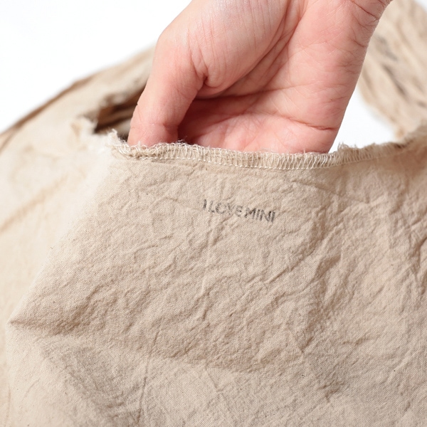 エコバッグ(折りたたみ)-おしゃれで人気の手染めエコバッグ「Vicky & Mini BAG」(Coffee)