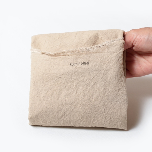 エコバッグ(折りたたみ)-おしゃれで人気の手染めエコバッグ「Vicky & Mini BAG」(Coffee)