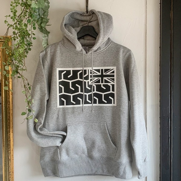 クラシックミニ好きのためのパーカー-「CR65タイヤ痕パーカー」