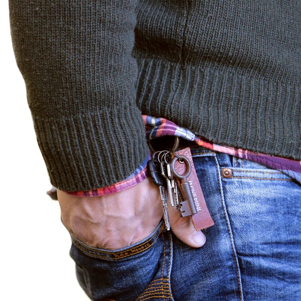 アンティークキー付きMINIキーホルダー(イギリスの古い鍵9)