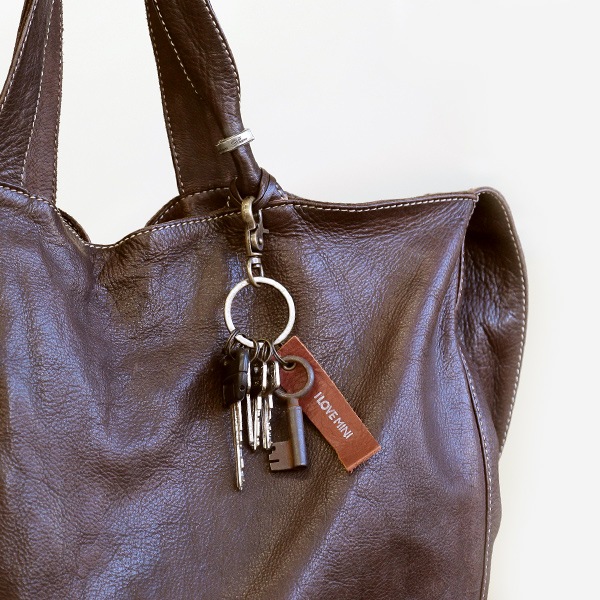 アンティークキー付きMINIキーホルダー(イギリスの古い鍵9)