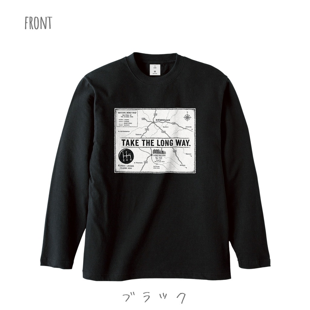 TAKE THE LONG WAY. ロードマップ ロングTシャツ