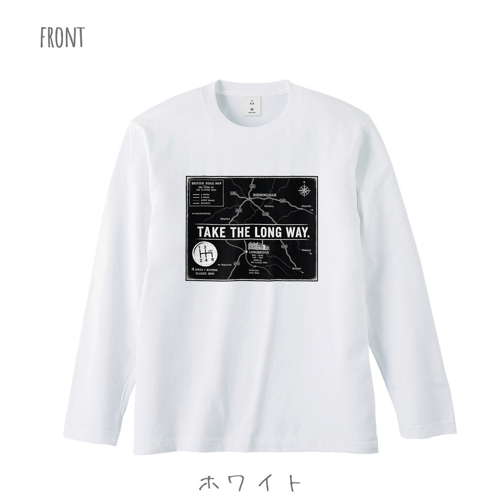 TAKE THE LONG WAY. ロードマップ ロングTシャツ