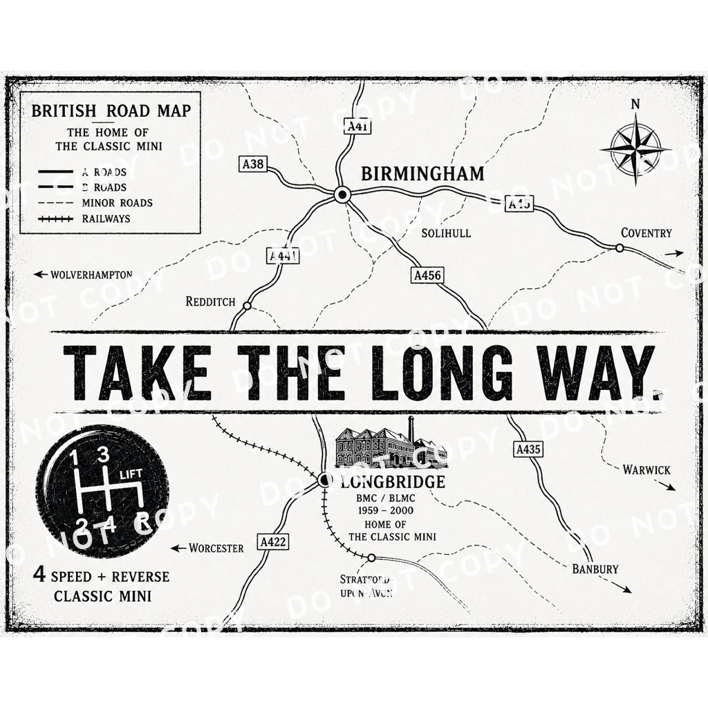 TAKE THE LONG WAY. ロードマップ ロングTシャツ